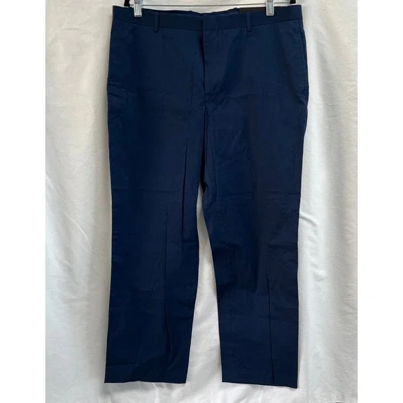 INC International Concepts Dress Pants Mens Blue 34x30 (Fits 36x28) Straight Leg - Picture 1 of 10